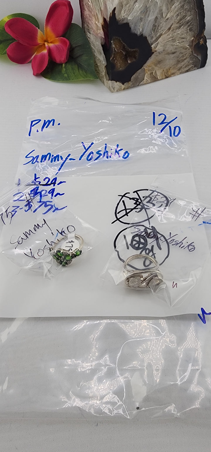 PM SHOW 48HR - RESERVED FOR: Sammy_Yoshiko - 12/10/2025 tiktok Live Show - 2 Sterling Silver Items