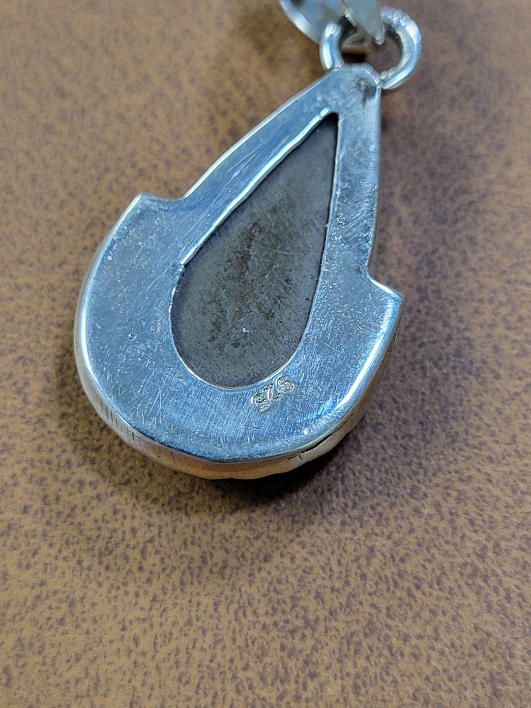 Natural Amolite Pendant 925 Sterling Silver