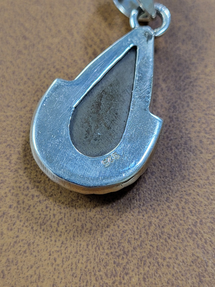 Natural Amolite Pendant 925 Sterling Silver