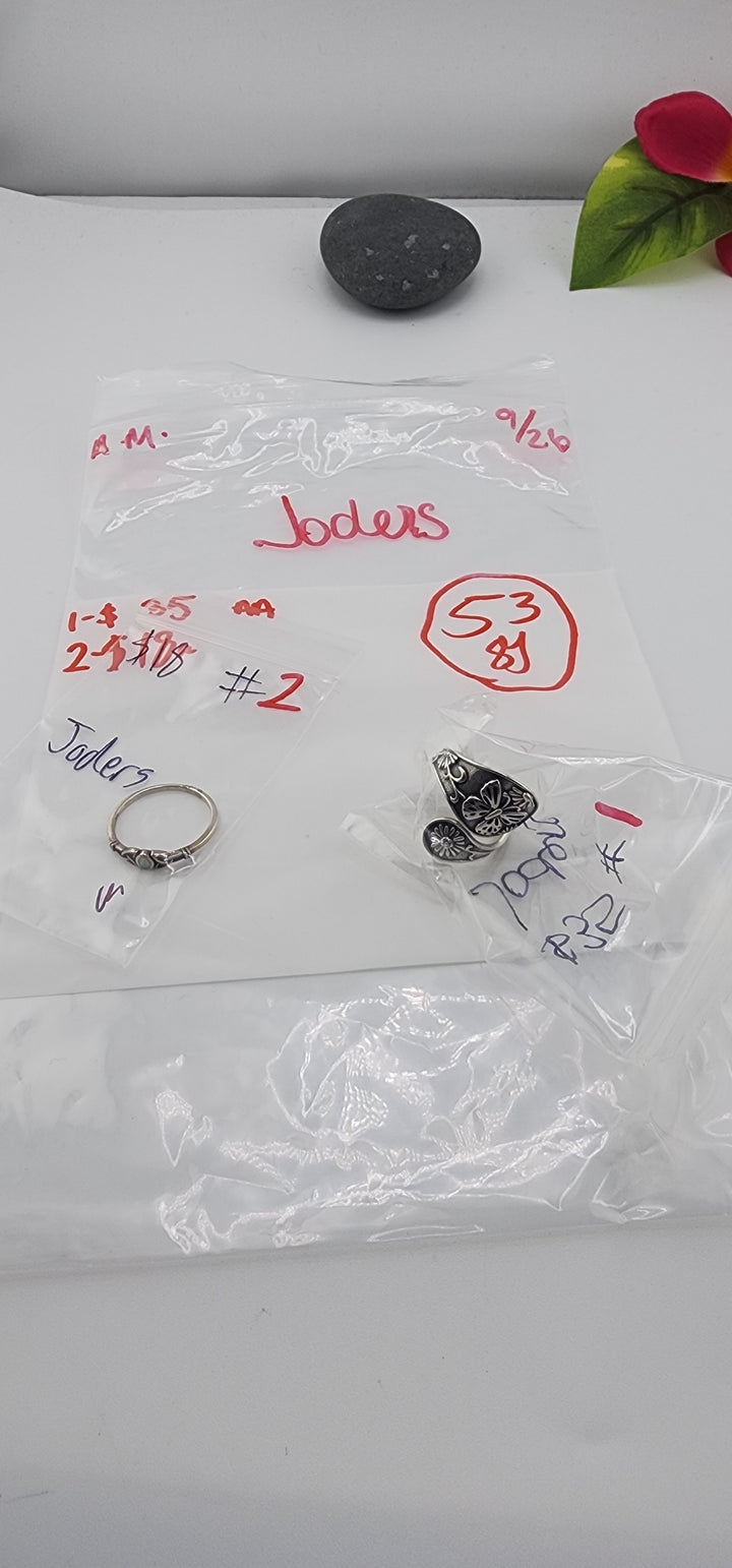 AM SHOW 48HR RESERVED FOR: Joders - 9/26/2025 FL tiktok Live Show - 2 Sterling Silver Items