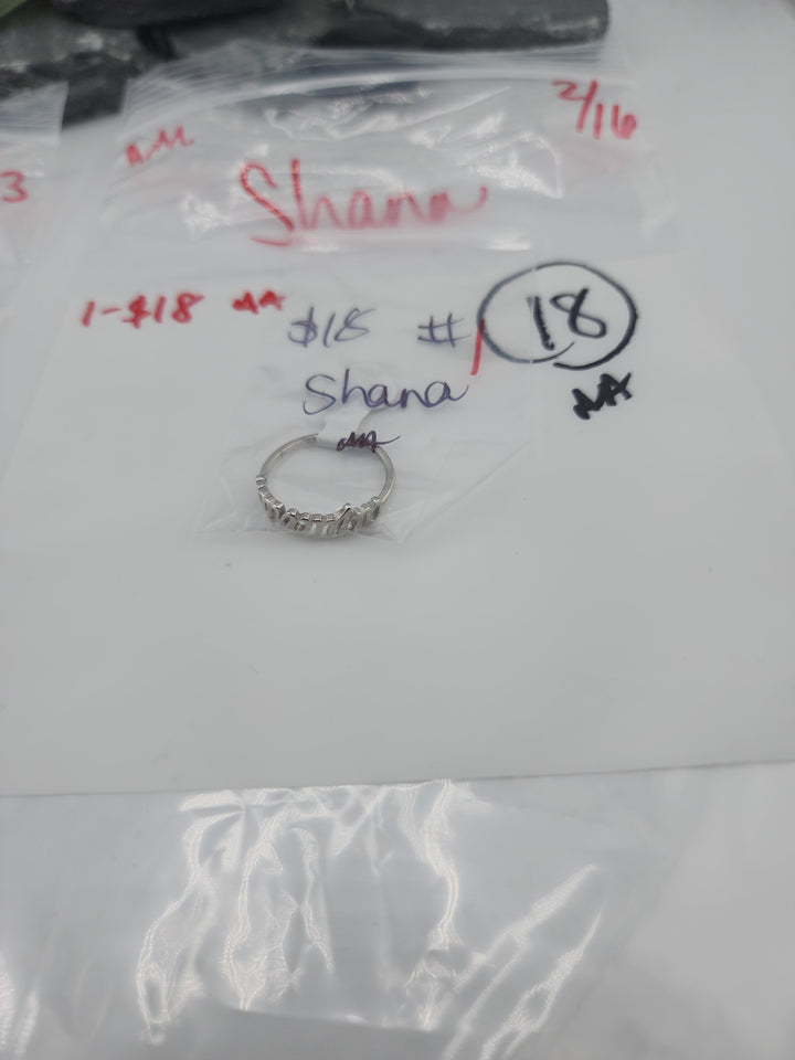 Shana - 2/16/26 -1  925 Sterling Silver Items