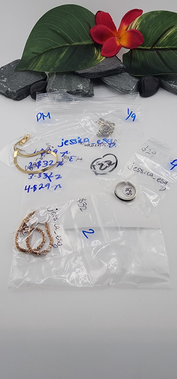 Custom sterling silver items - PM SHOW RESERVED FOR: jessica_esq - 1/9/2026 tiktok Live Show - 4 Sterling Silver Items