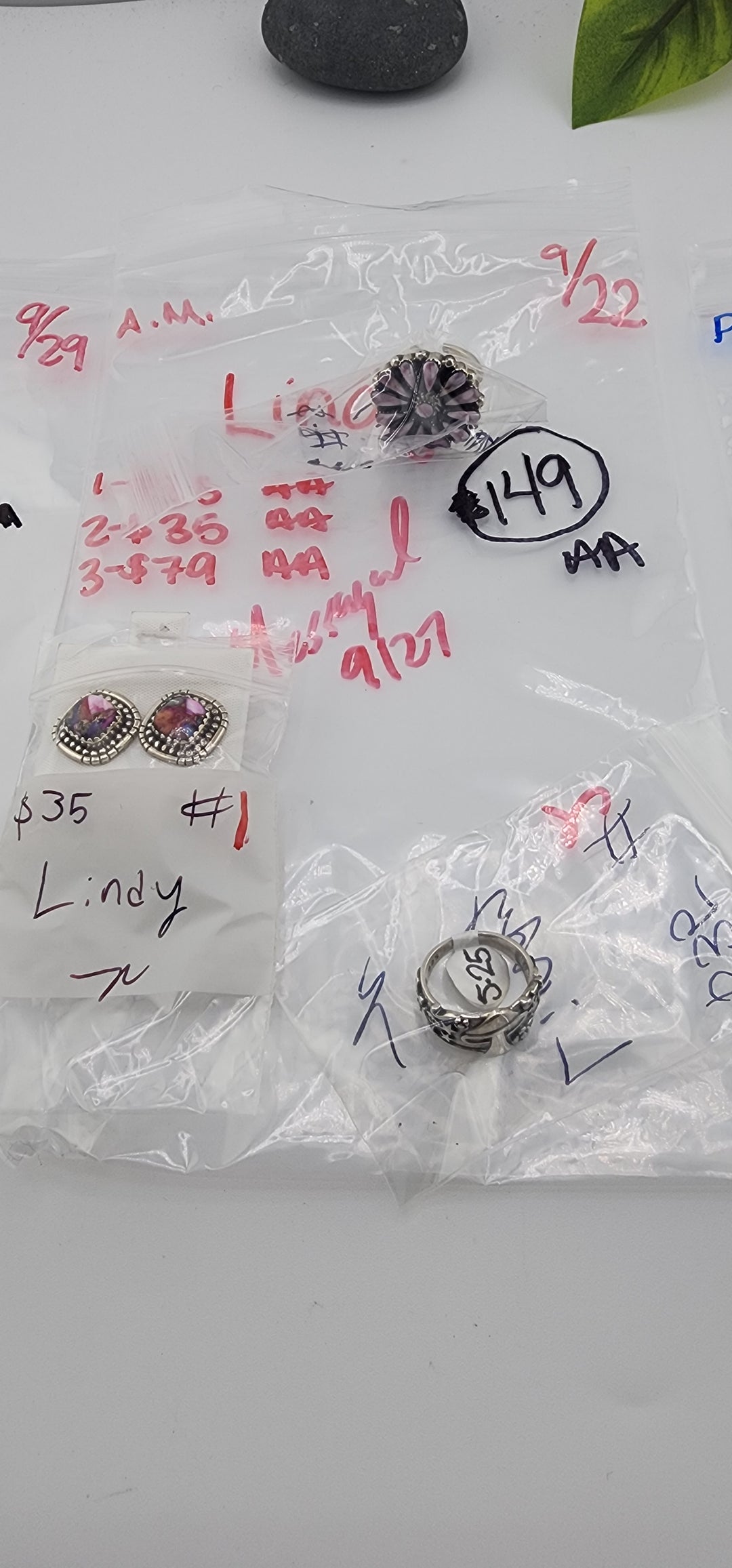 AM SHOW 48HR - RESERVED FOR: Lindy - 9/22/2025 FL tiktok Live Show - 3 Sterling Silver Items