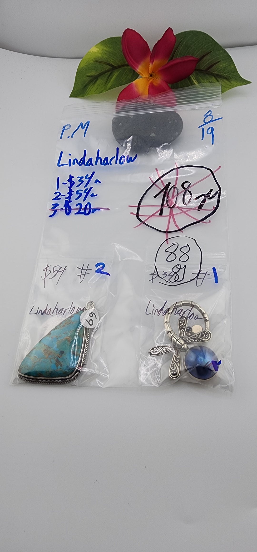 PM SHOW 48HR - RESERVED FOR: Lindaharlow - 8/19/2025 FL tiktok Live Show - 2 Sterling Silver Items