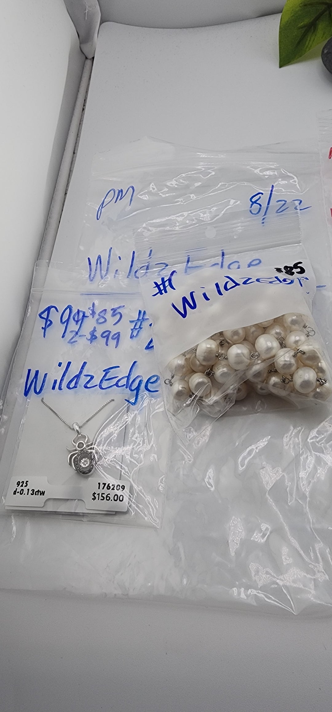 PM SHOW 48HR - RESERVED FOR: WildzEdge - 8/22/2025 FL tiktok Live Show - 2 Sterling Silver Items