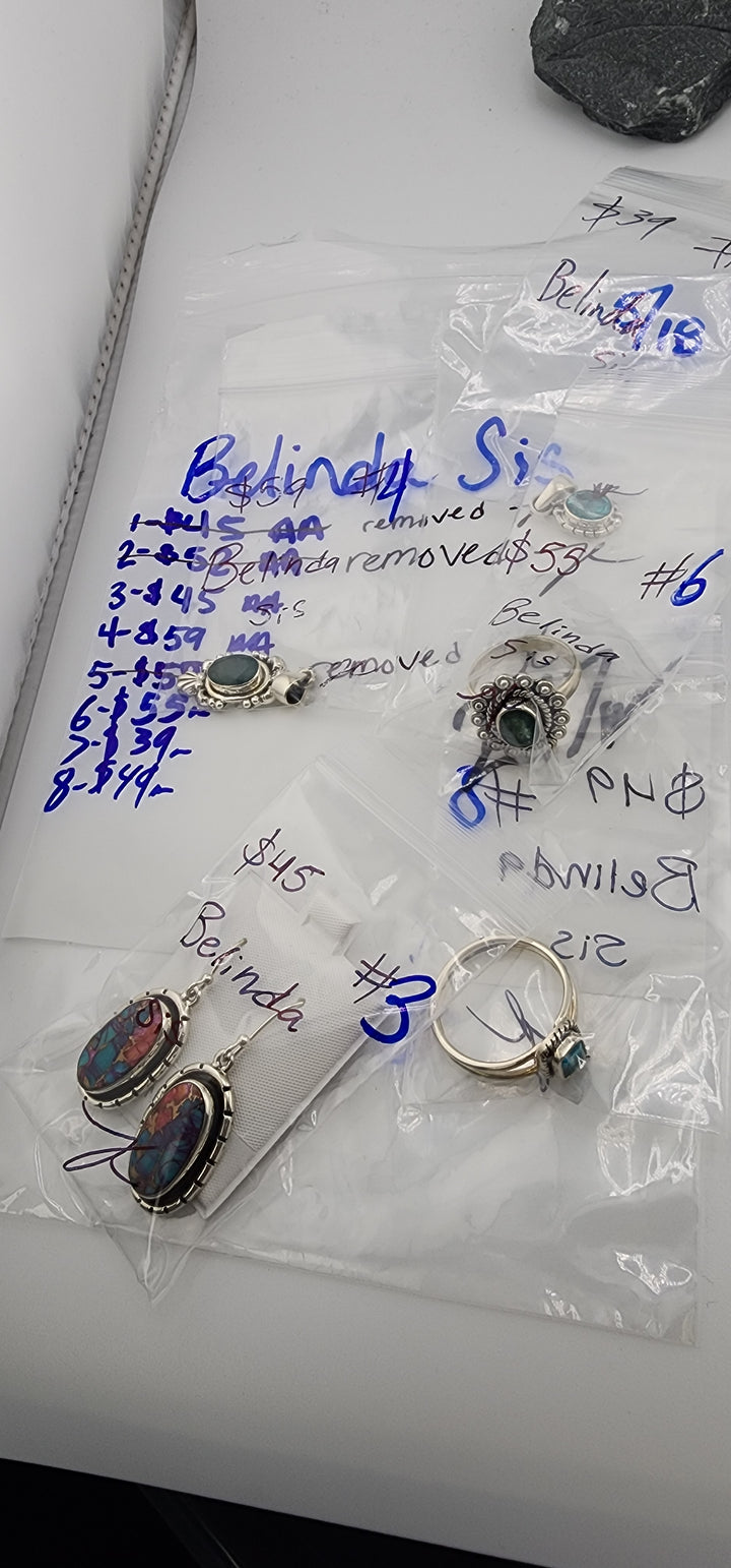 RESERVED FOR: Belinda Sis- 5/18/2025 tiktok Live Show - 5 Sterling Silver Items
