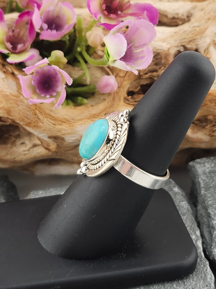 Kingman Turquoise Ring Size 7