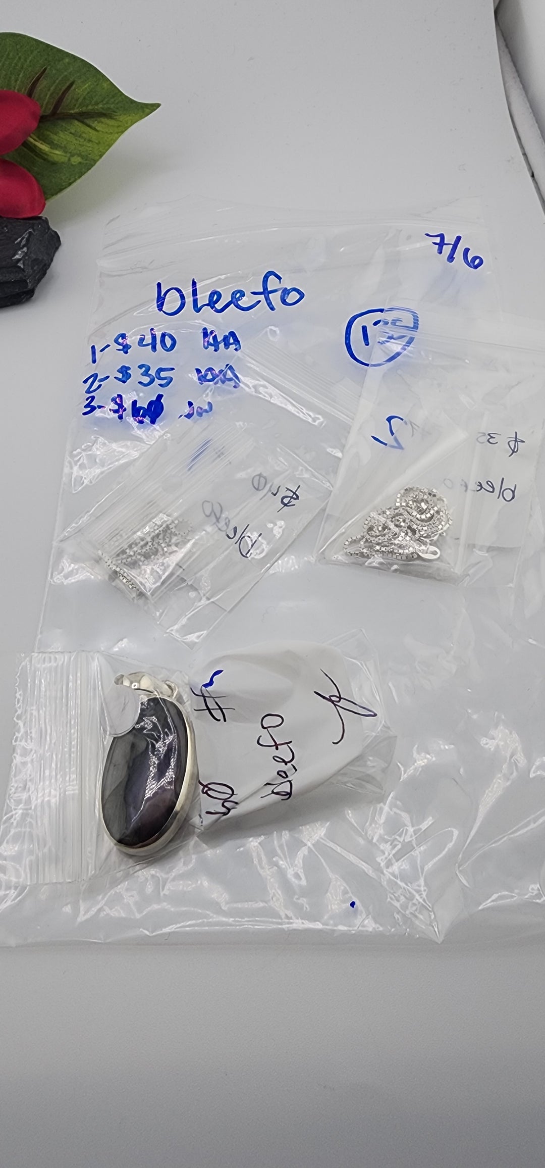 RESERVED FOR: bleefo - 7/6/2025 tiktok Reservation Live Show -3 Sterling Silver Items