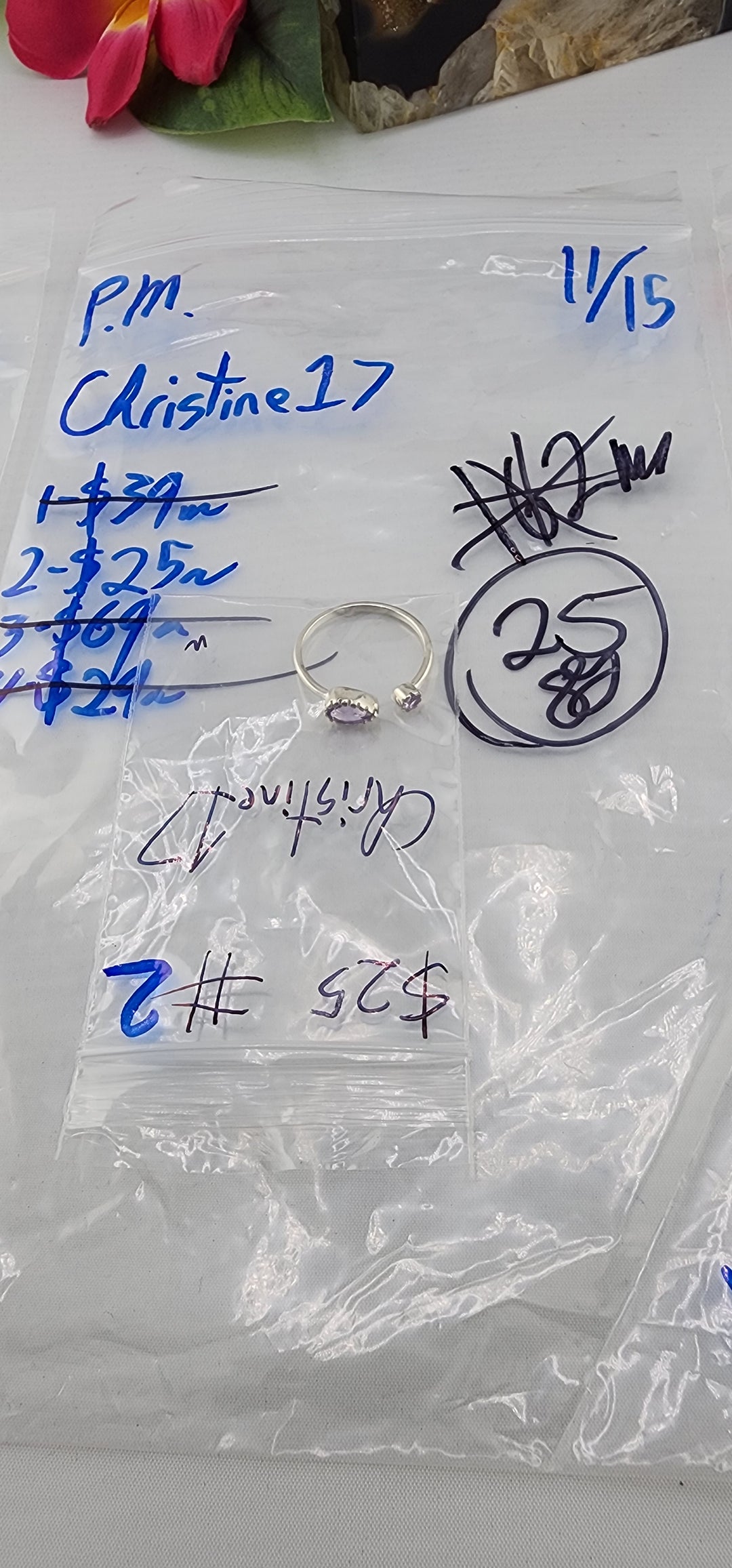 PM SHOW 48HR - RESERVED FOR: Christine17 - 11/15/2025 tiktok Live Show - 1 Sterling Silver Items