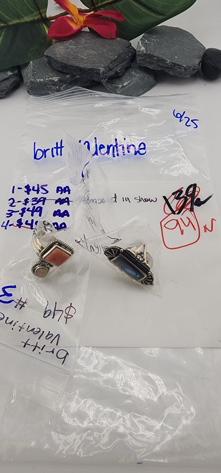 RESERVED FOR: brittney valentine - 6/25/2025 tiktok Reservation Live Show - 2 Sterling Silver Items