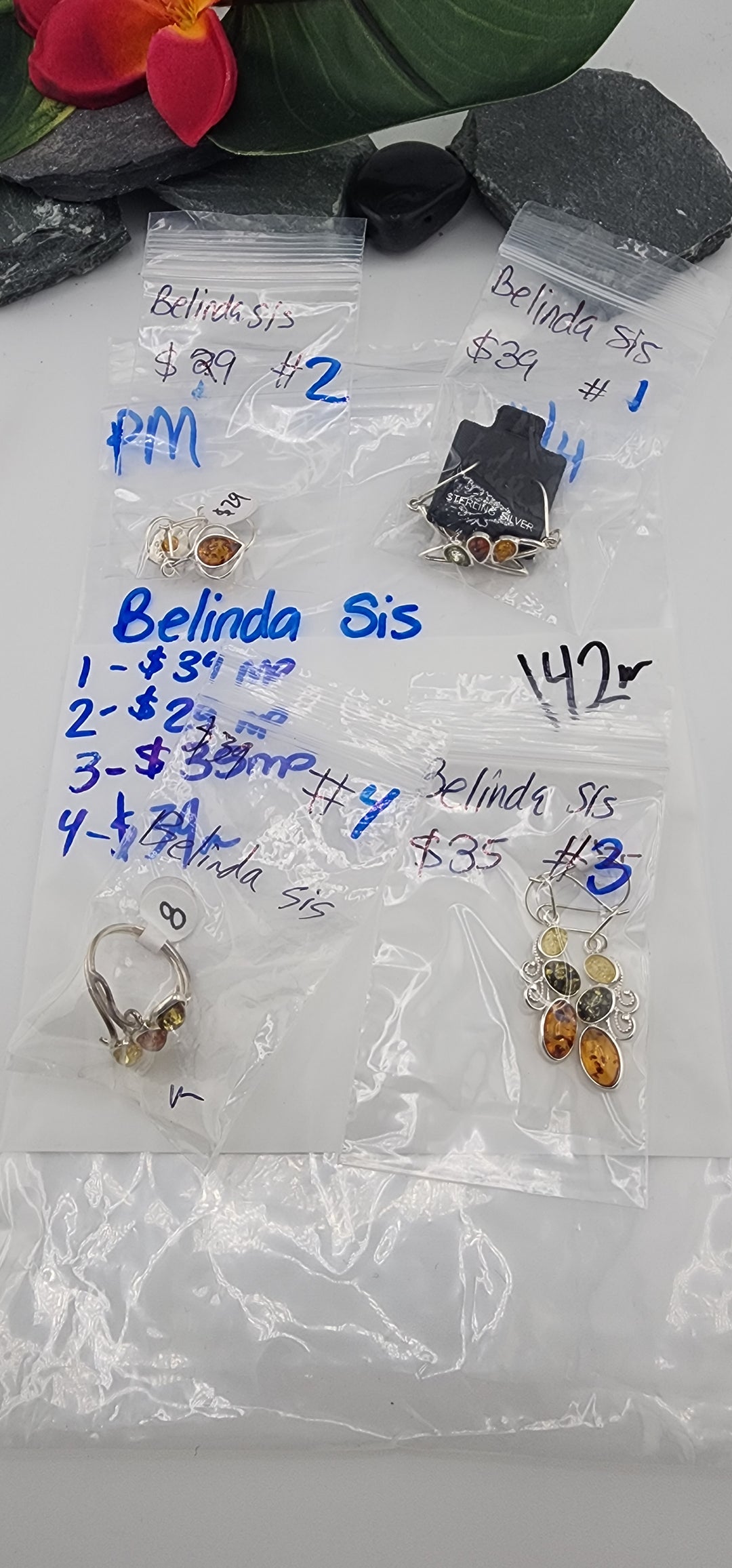 PM SHOW 48HR - RESERVED FOR: Belinda sis - 11/4/2025 tiktok Live Show - 4 Sterling Silver Items