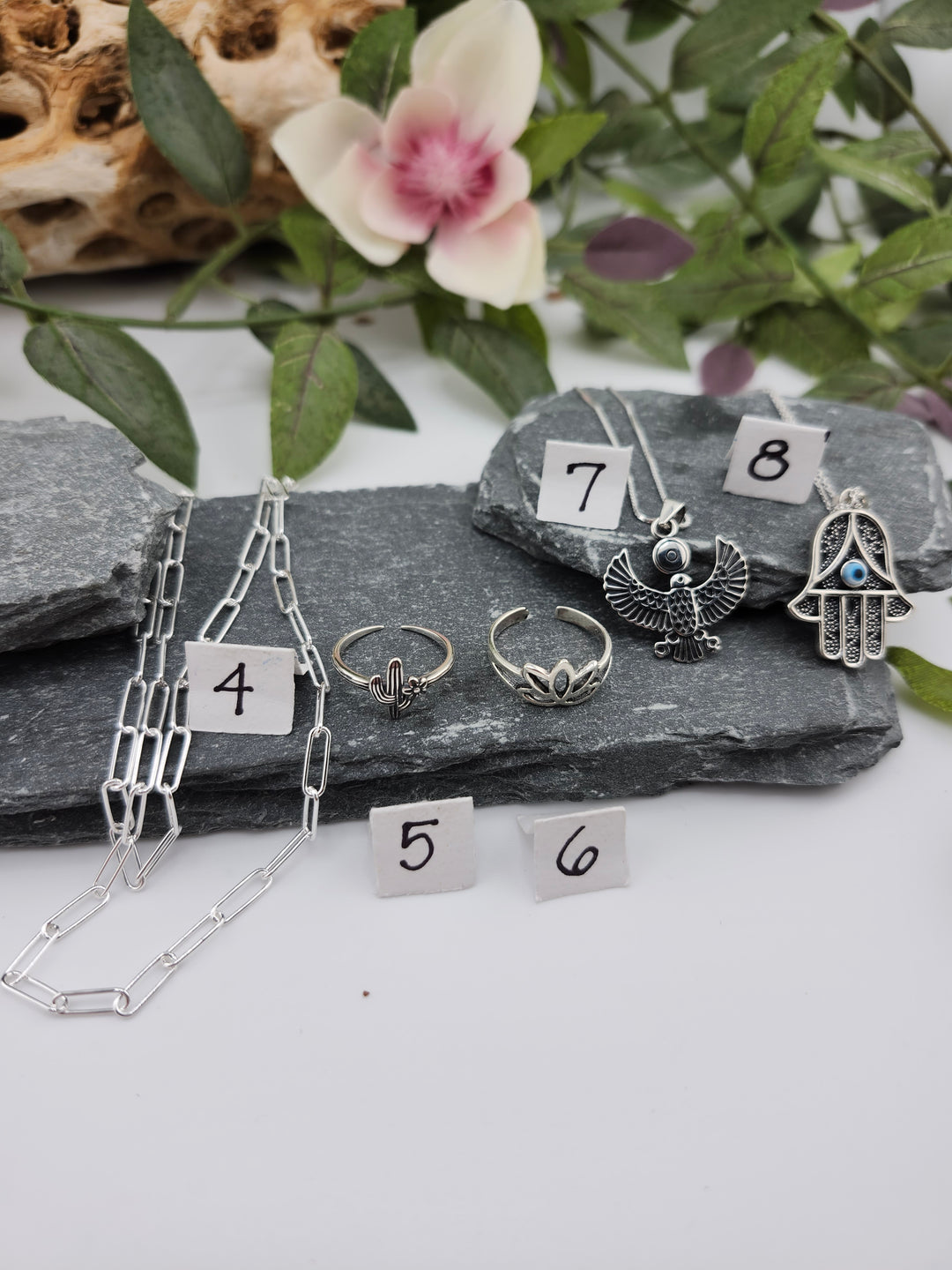 RESERVED FOR:  Norma Salinas Lang -11/22/2024 - 8 Sterling Silver Items