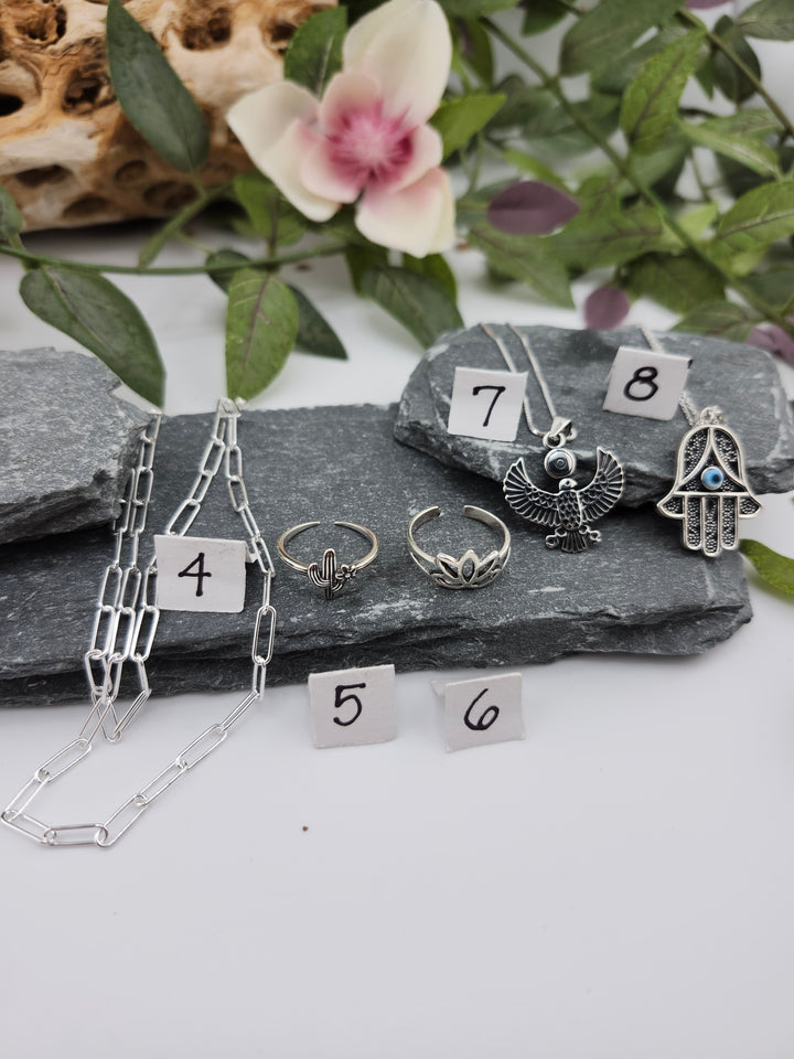 RESERVED FOR:  Norma Salinas Lang -11/22/2024 - 8 Sterling Silver Items
