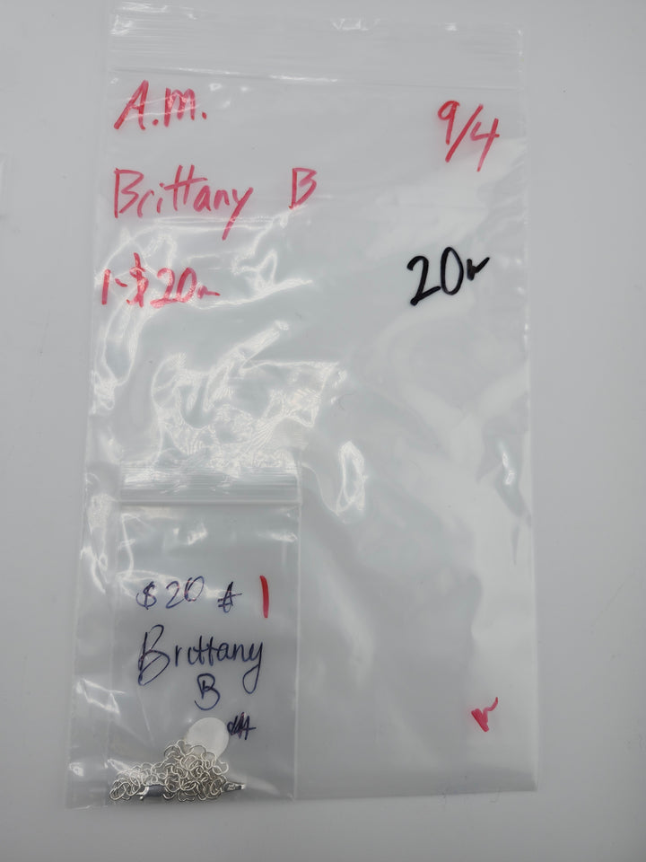 AM SHOW 48HR - RESERVED FOR: Brittany B - 9/4/2025 FL tiktok Live Show - 1 Sterling Silver Items