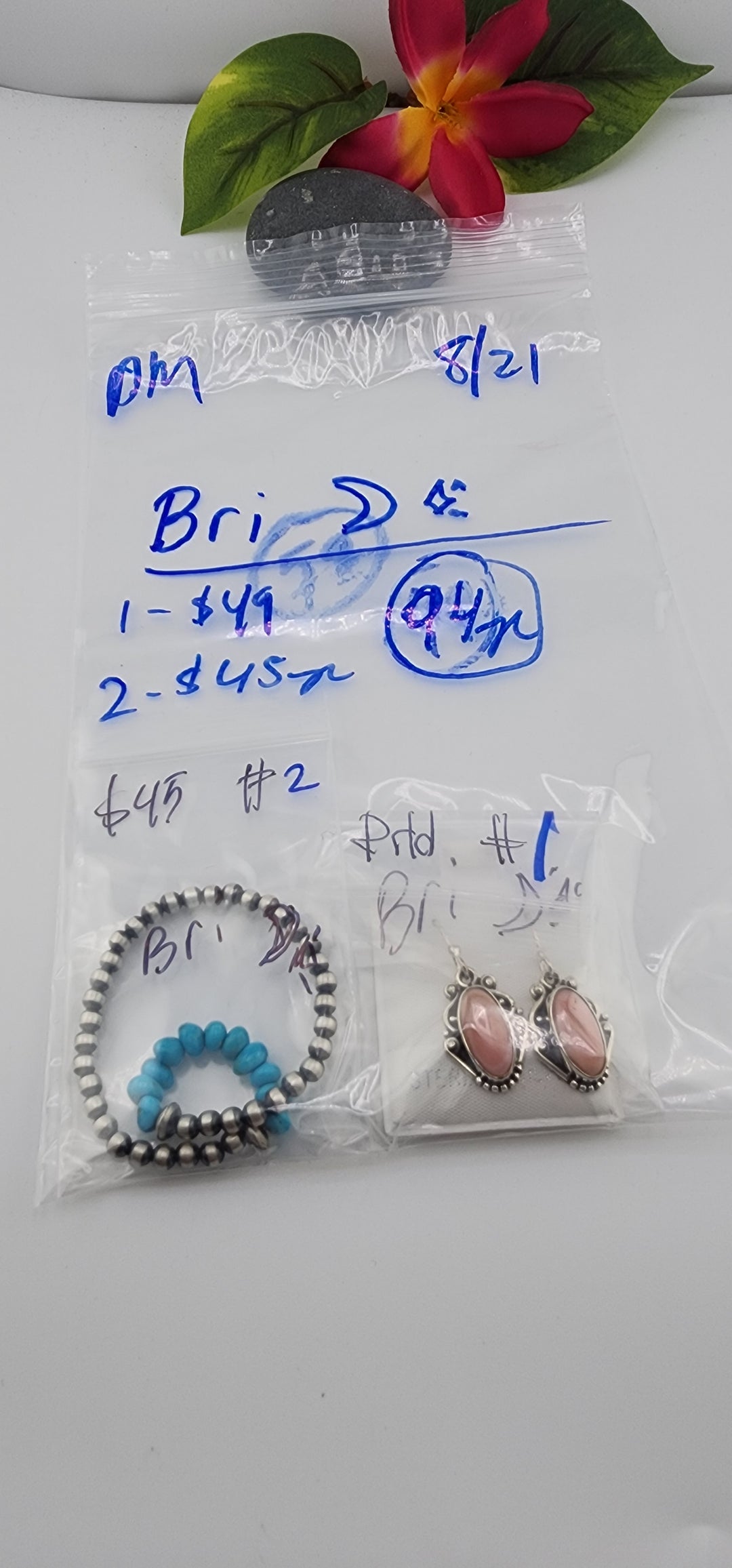 PM SHOW 48HR - RESERVED FOR: Bri🌙✨️- 8/21/2025 FL tiktok Live Show - 2 Sterling Silver Items