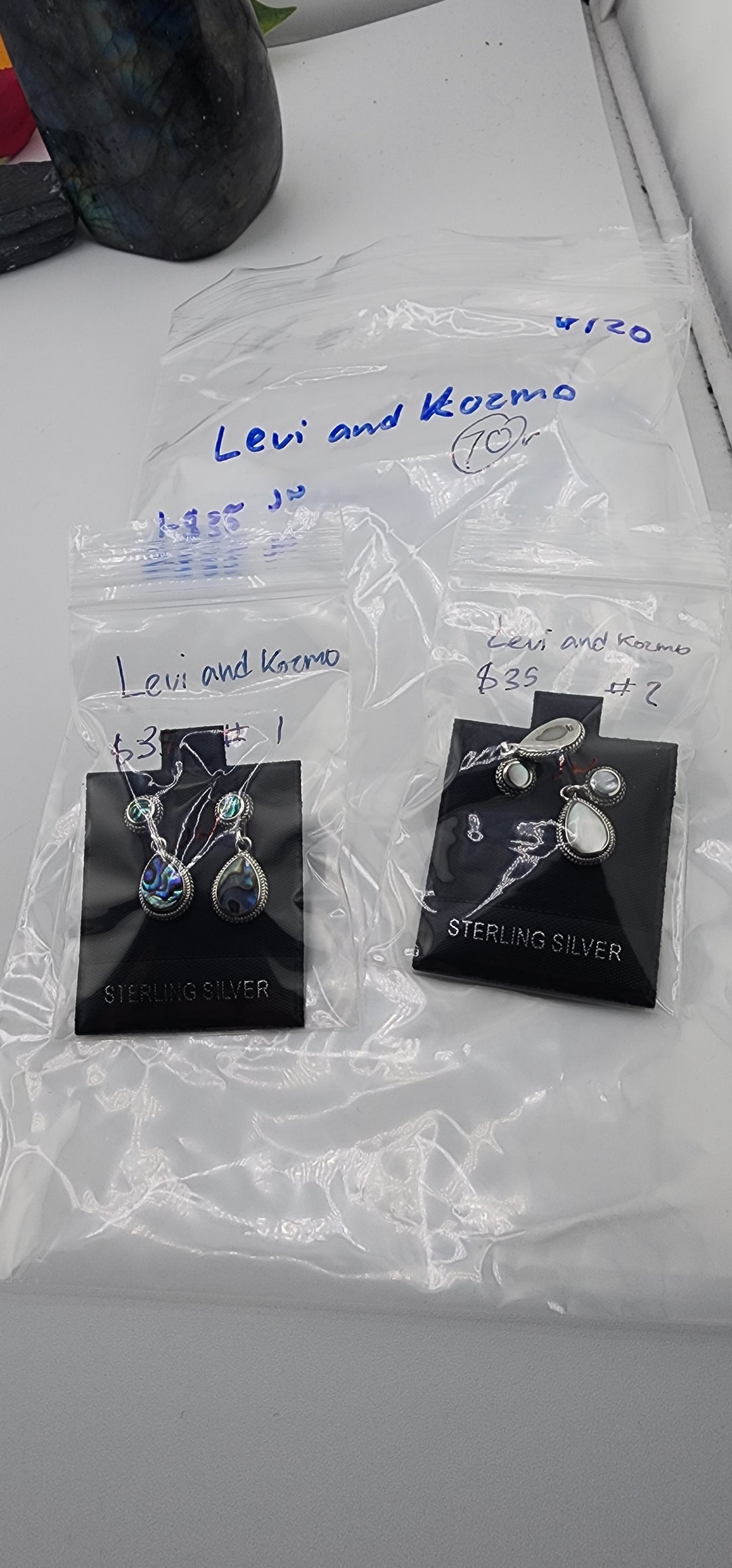 48HR - RESERVED FOR:  Levi and Kozmo- 6/20/2025 FL tiktok Live Show -2  Sterling Silver Items