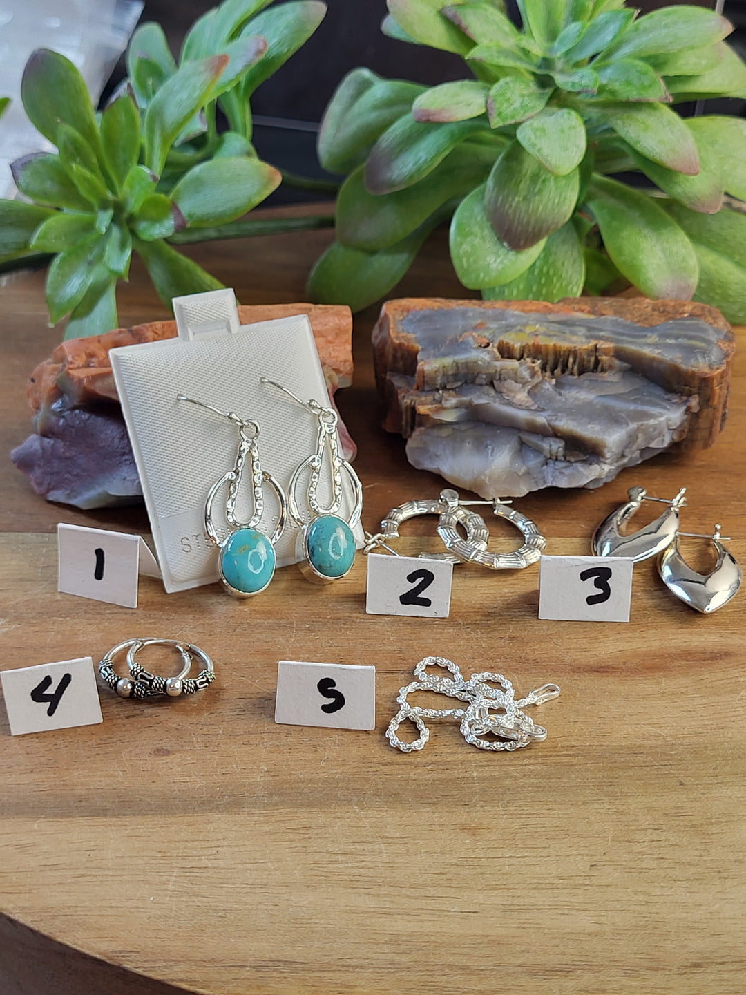 RESERVED FOR: Angela A- 7/7/24- 5 Sterling Silver Items