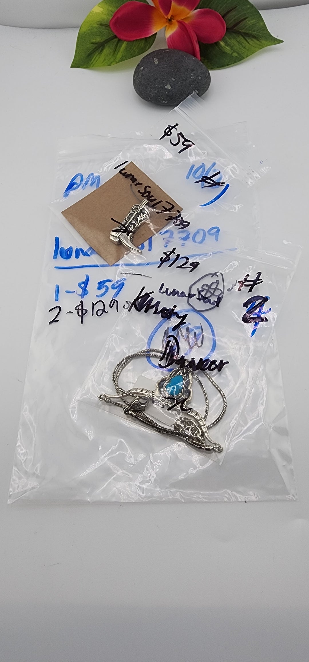 PM SHOW 48HR - RESERVED FOR: lunarsoul7709 - 10/3/2025 FL tiktok Live Show - 2 Sterling Silver Items