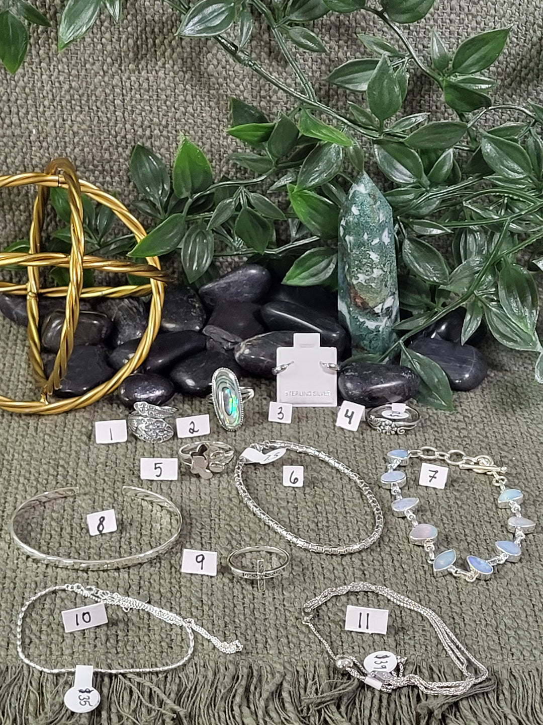 RESERVED FOR: Mari Duke 8/23/24- 10 Sterling Silver Items