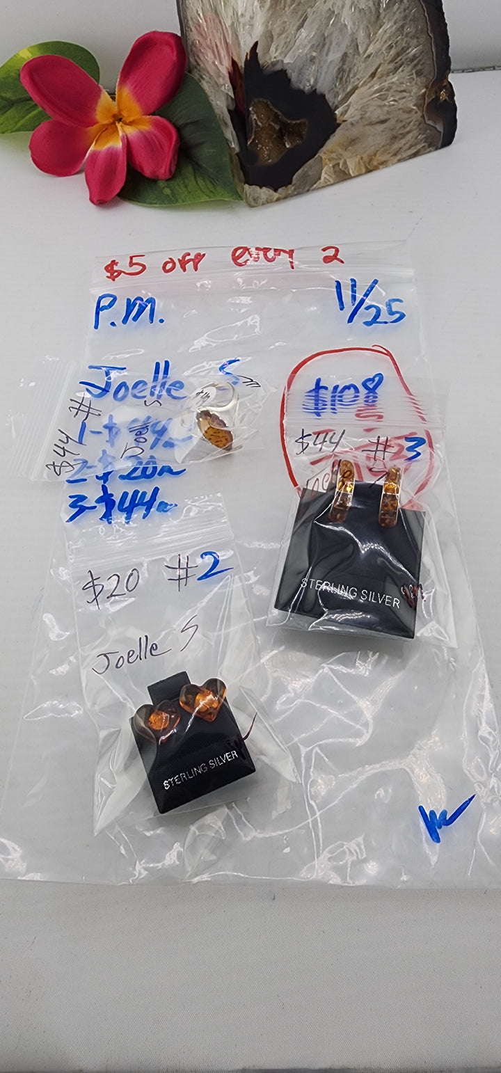 PM SHOW 48HR - RESERVED FOR: Joelle S - 11/25/2025 tiktok Live Show - 3 Sterling Silver Items
