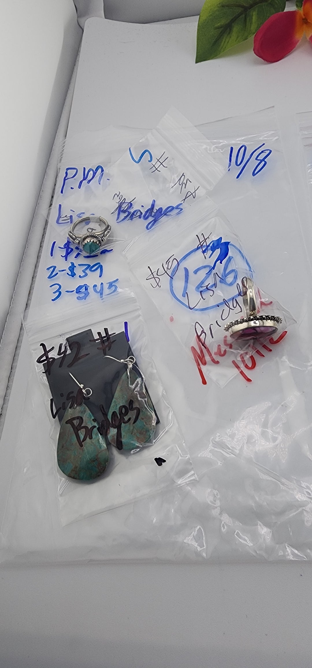 PM SHOW 48HR - RESERVED FOR: Lisa Bridges - 10/8/2025 FL tiktok Live Show - 3 Sterling Silver Items