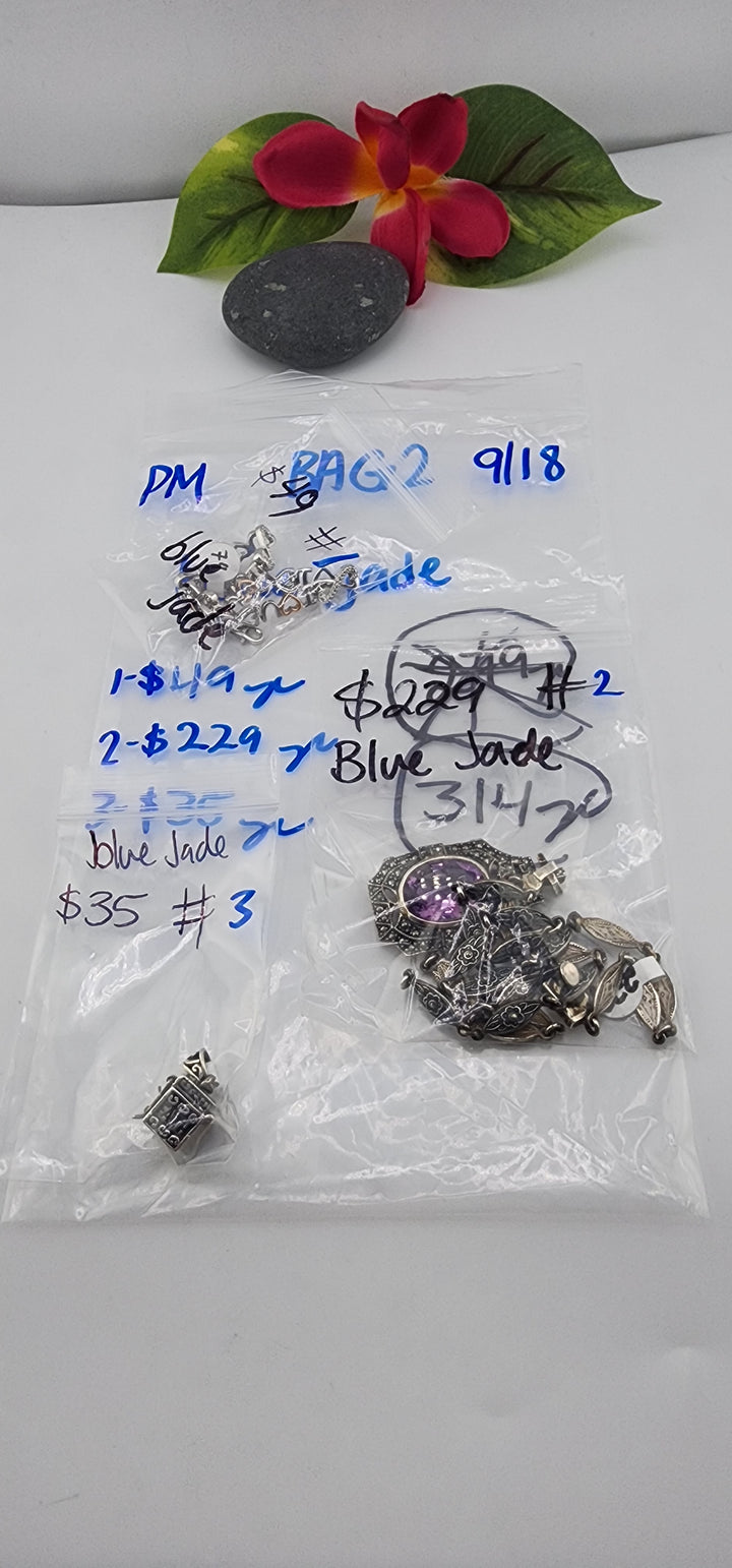 PM SHOW 48HR - RESERVED FOR: blue jade BAG2 - 9/18/2025 FL tiktok Live Show - 3 Sterling Silver Items