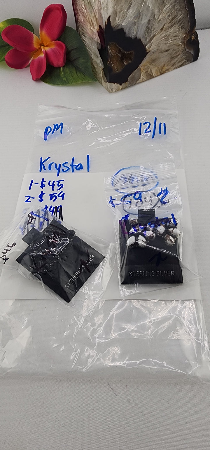 PM SHOW 48HR - RESERVED FOR: Krystal - 12/11/2025 tiktok Live Show - 2 Sterling Silver Items
