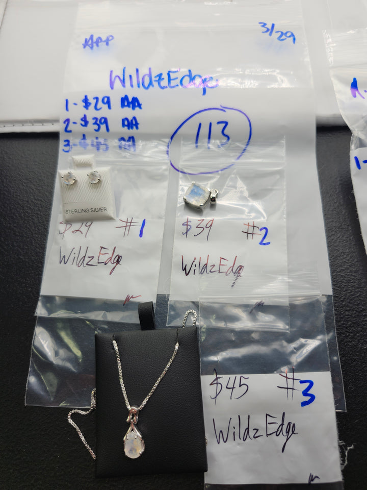 RESERVED FOR: WildzEdge - 3/29/2025 The Collective Boutique App Live Show - 3 Sterling Silver Items
