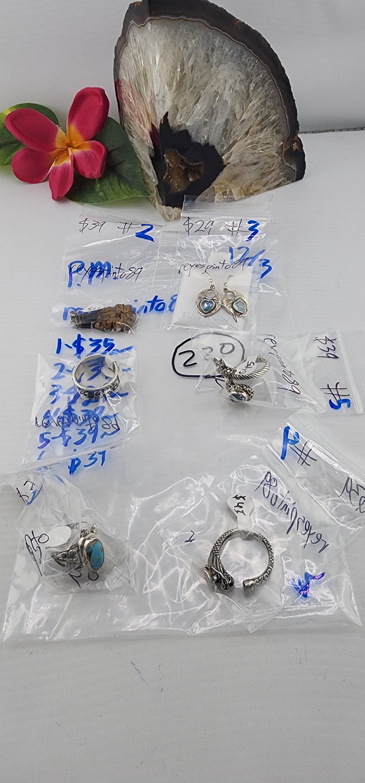 PM SHOW 48HR - RESERVED FOR: reyespinto89 - 12/3/2025 tiktok Live Show - 6 Sterling Silver Items