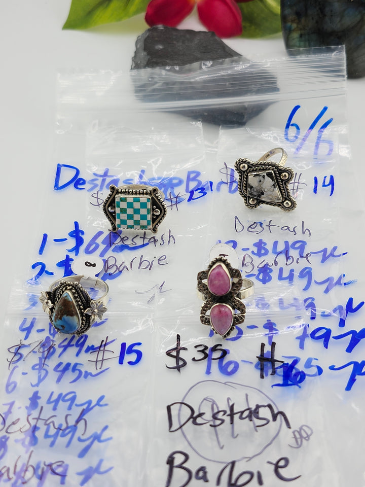 RESERVED FOR: Destash🎀Barbie - 6/6/2025 tiktok Reservation Live Show - 16 Sterling Silver Items