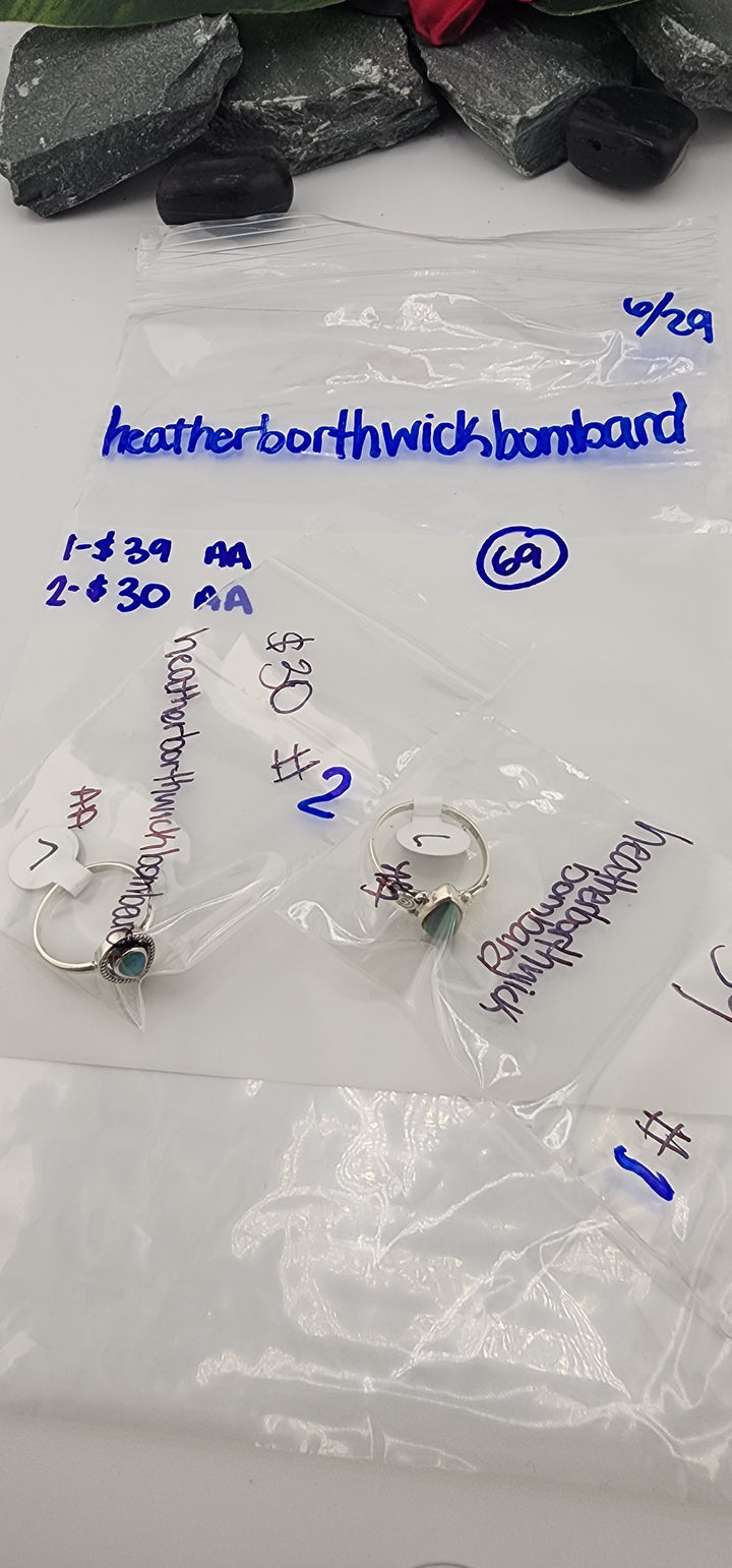 RESERVED FOR:  heatherborthwickbombard- 6/29/2025 tiktok Reservation Live Show -2 Sterling Silver Items