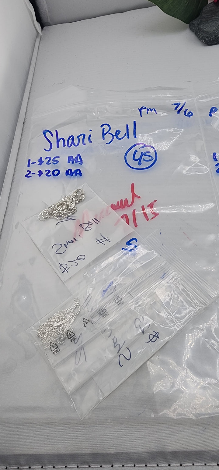 RESERVED FOR: Shari Bell - 7/6/2025 tiktok Reservation Live Show -2 Sterling Silver Items