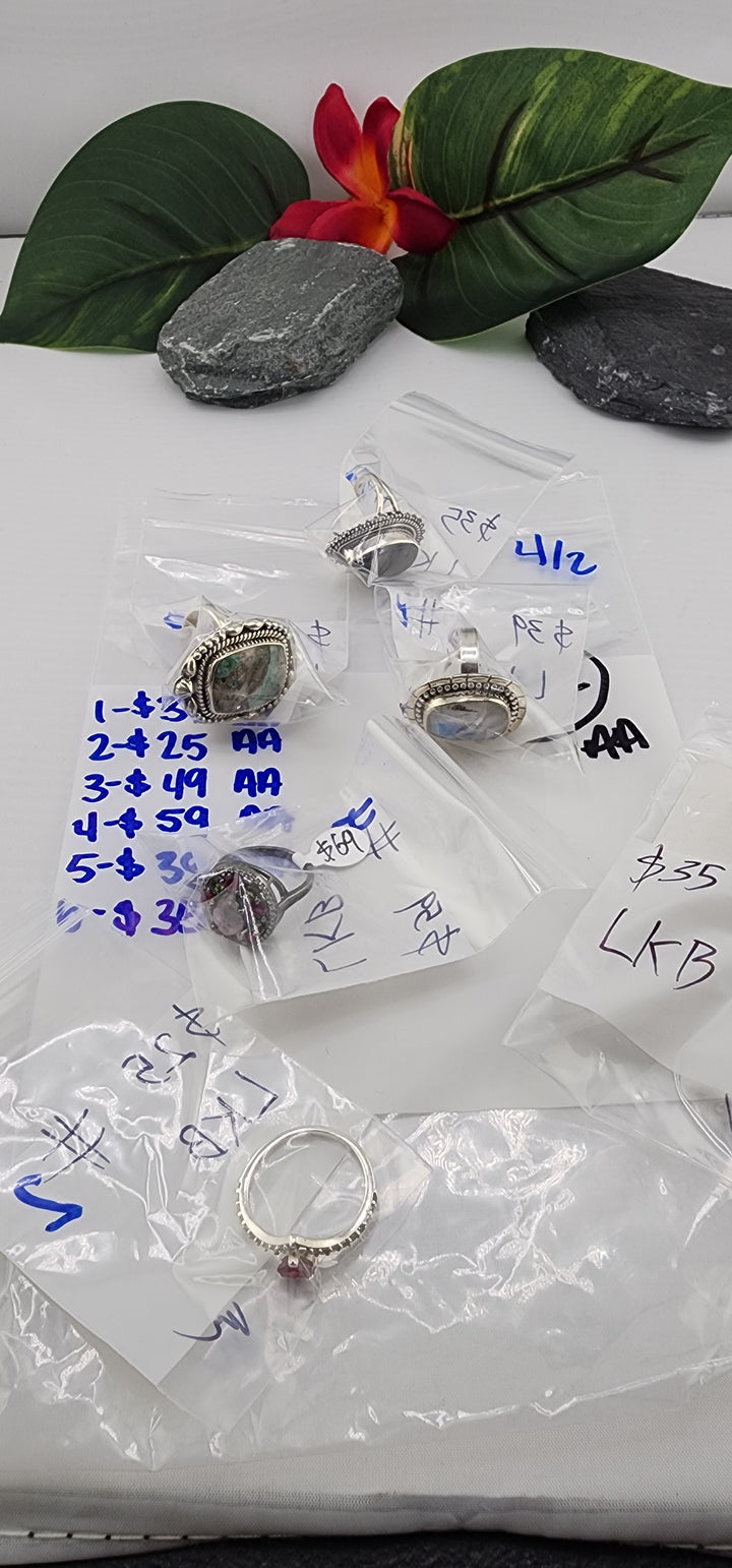 RESERVED FOR: LKB- 4/2/2025 Tiktok Live Show - 6 Sterling Silver Items