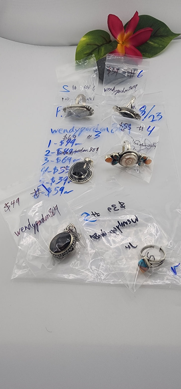 PM SHOW 48HR - RESERVED FOR: wendygordon809 - 8/23/2025 FL tiktok Live Show - 6 Sterling Silver Items