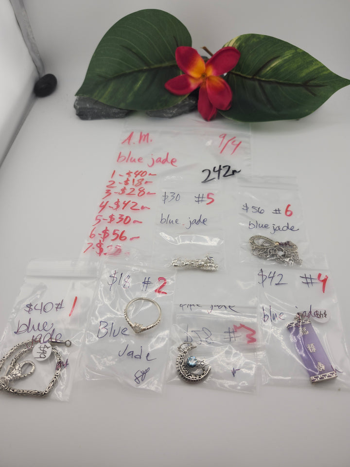AM SHOW 48HR - RESERVED FOR: blue jade - 9/4/2025 FL tiktok Live Show - 7 Sterling Silver Items