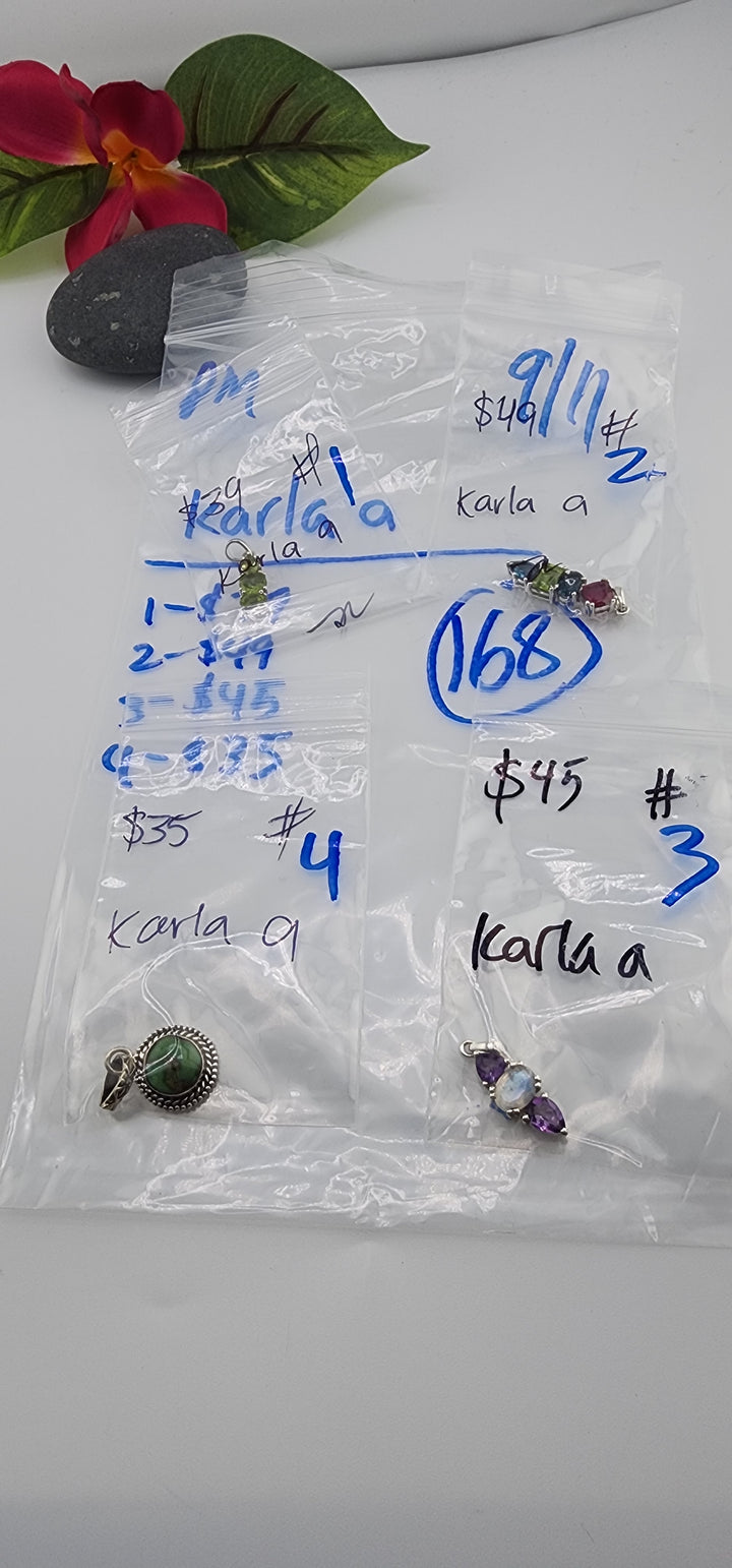 PM SHOW 48HR - RESERVED FOR: karla a - 9/11/2025 FL tiktok Live Show - 4 Sterling Silver Items