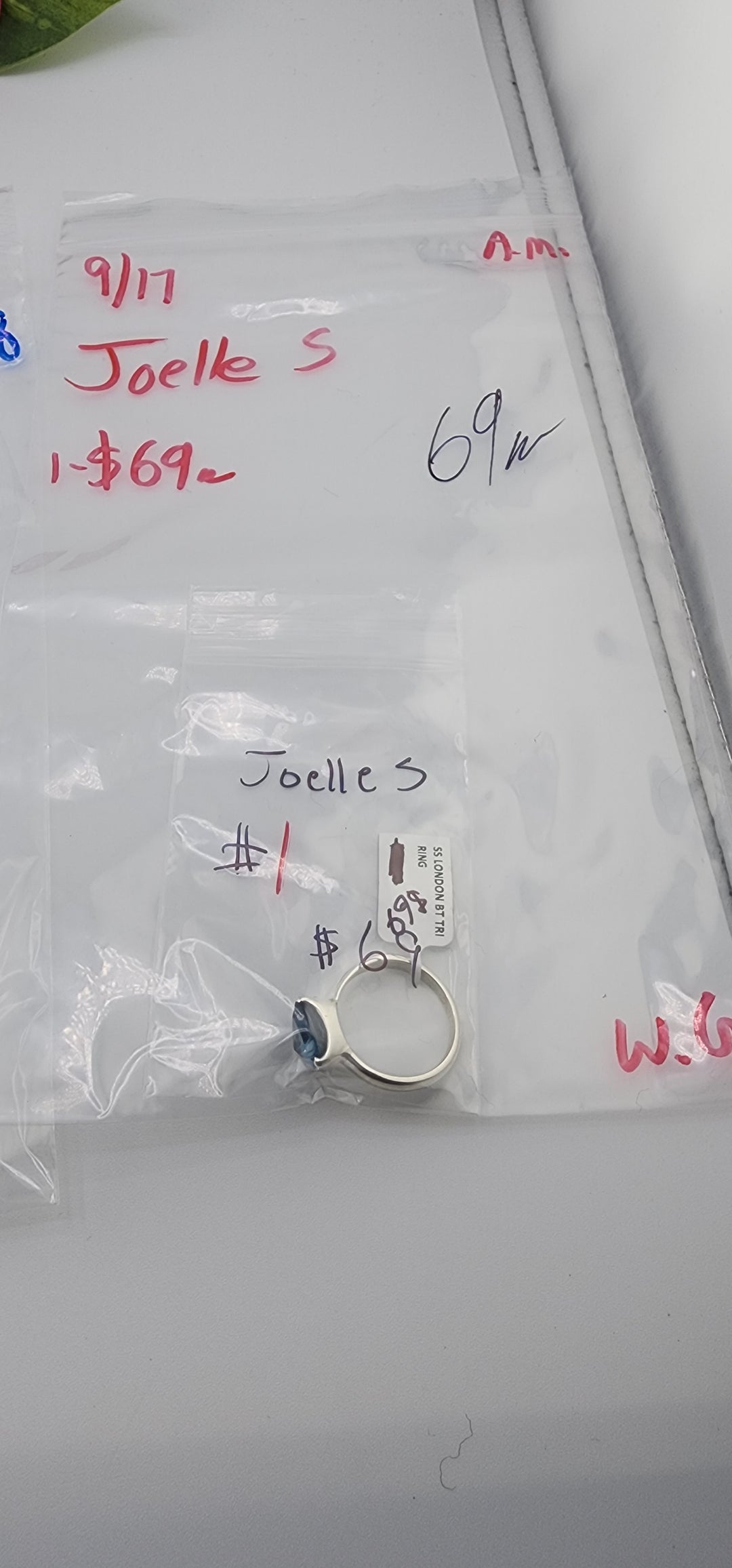 AM SHOW 48HR - RESERVED FOR: Joelle S - 9/17/2025 FL tiktok Live Show - 1 Sterling Silver Items