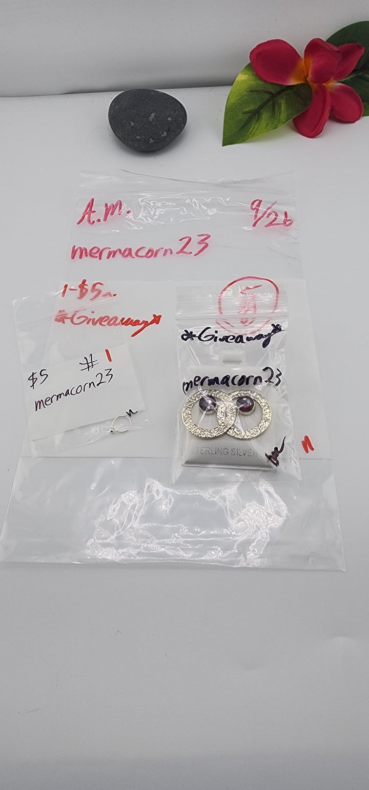 AM SHOW 48HR RESERVED FOR: mermacorn23 - 9/26/2025 FL tiktok Live Show - 1 Sterling Silver Items