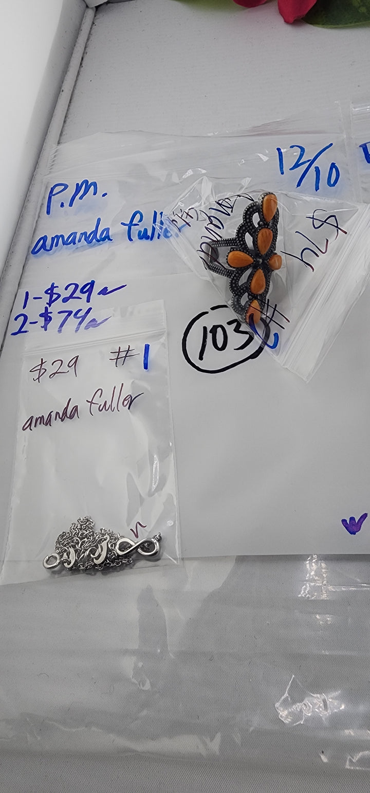 PM SHOW 48HR - RESERVED FOR: amanda fuller - 12/10/2025 tiktok Live Show - 2 Sterling Silver Items