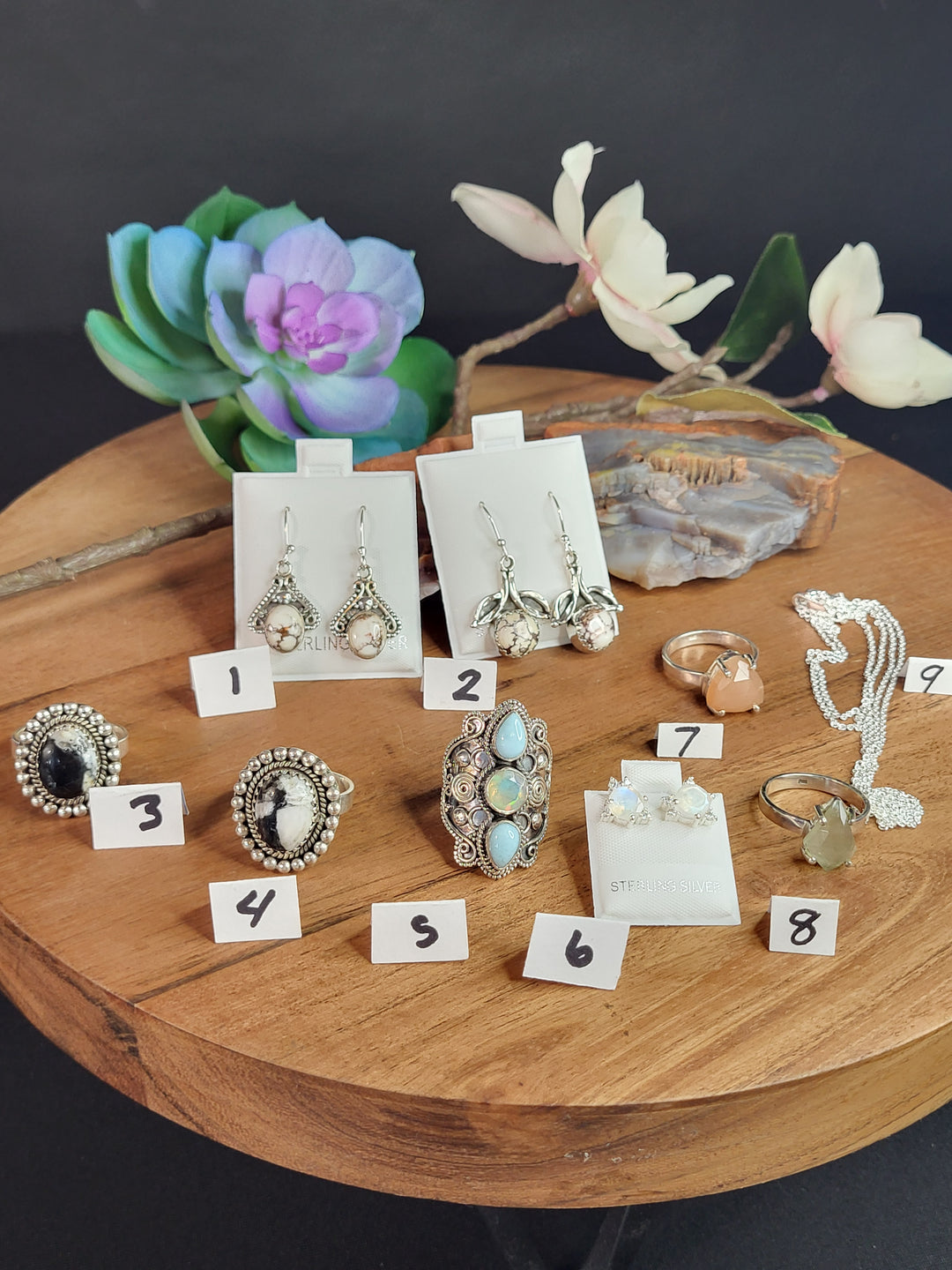 RESERVED FOR: Kathia Rivas-7/5/24- 7 Sterling Silver Items