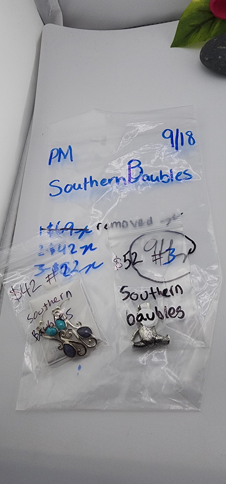 PM SHOW 48HR - RESERVED FOR: SoutherBaubles - 9/18/2025 FL tiktok Live Show - 2 Sterling Silver Items