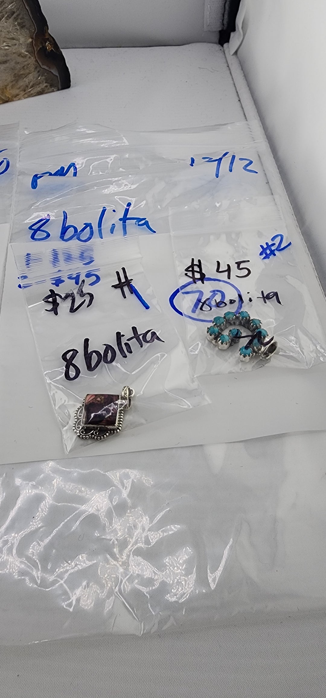 PM SHOW 48HR - RESERVED FOR: 8bolita - 12/13/2025 tiktok Live Show - 2 Sterling Silver Items