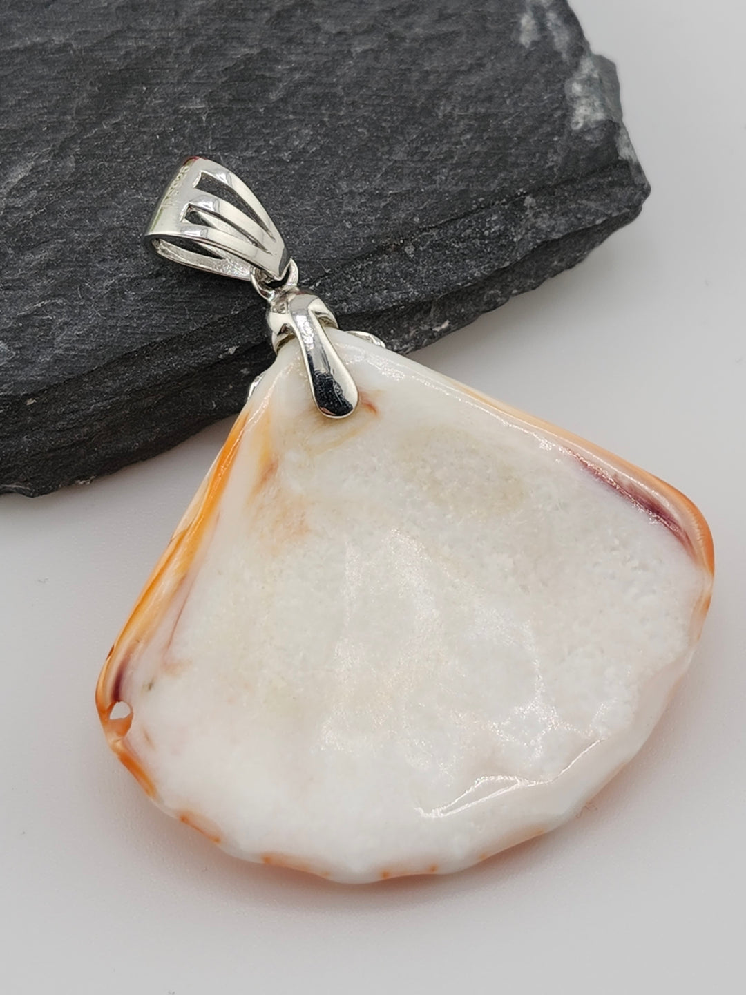 Carved Spiny Oyster Sea Shell Pendant