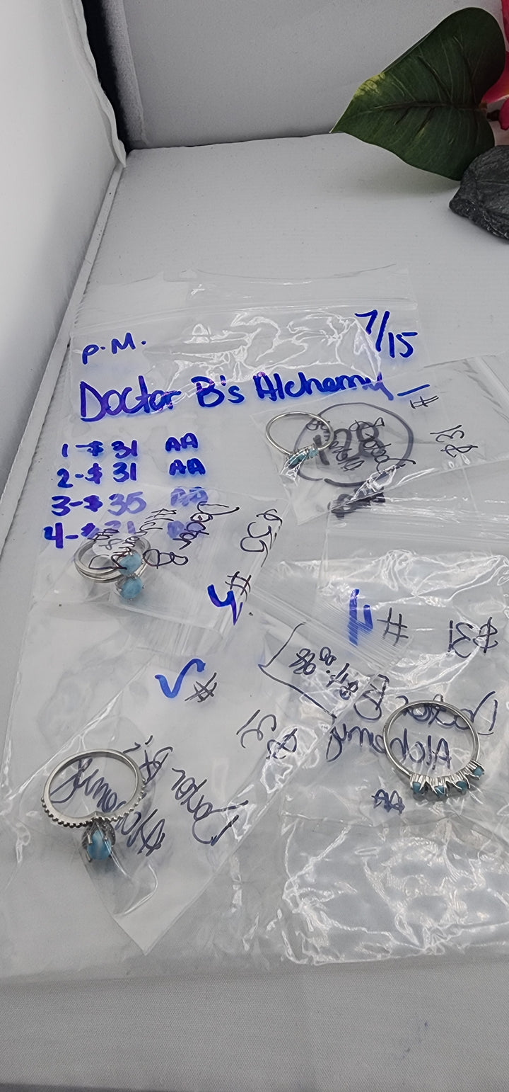 PM SHOW 48HR - RESERVED FOR: Doctor B's Alchemy - 7/15/2025 FL tiktok Live Show - 4 Sterling Silver Items