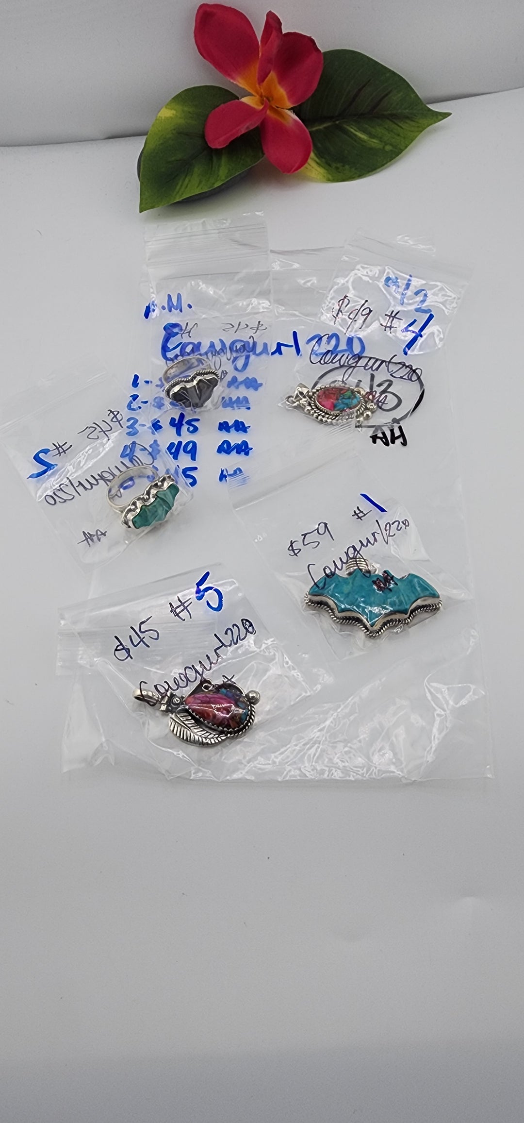 PM SHOW 48HR - RESERVED FOR: Cowgurl220- 9/02/2025 FL tiktok Live Show - 5 Sterling Silver Items