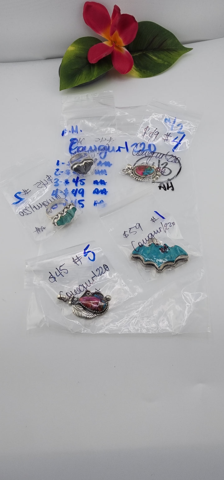 PM SHOW 48HR - RESERVED FOR: Cowgurl220- 9/02/2025 FL tiktok Live Show - 5 Sterling Silver Items