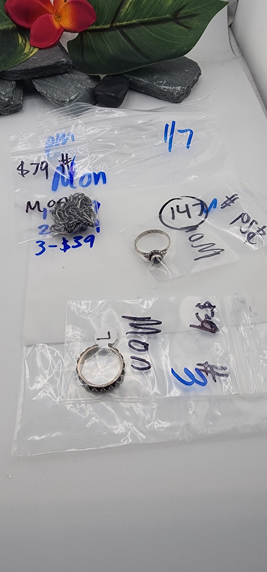 PM SHOW 48HR - RESERVED FOR: mon💫 - 1/7/2026 tiktok Live Show - 3 Sterling Silver Items