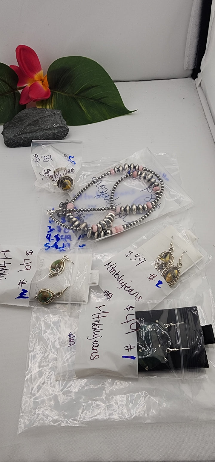 RESERVED FOR:  Mtnblujeans- 7/6/2025 tiktok Reservation Live Show -5  Sterling Silver Items