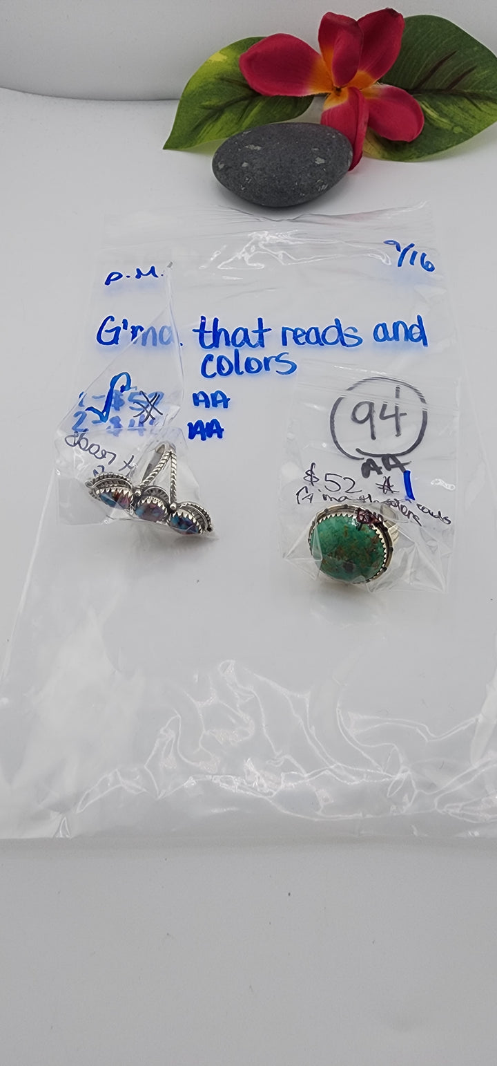 PM SHOW 48HR - RESERVED FOR: G's that reads and colors - 9/16/2025 FL tiktok Live Show - 2 Sterling Silver Items