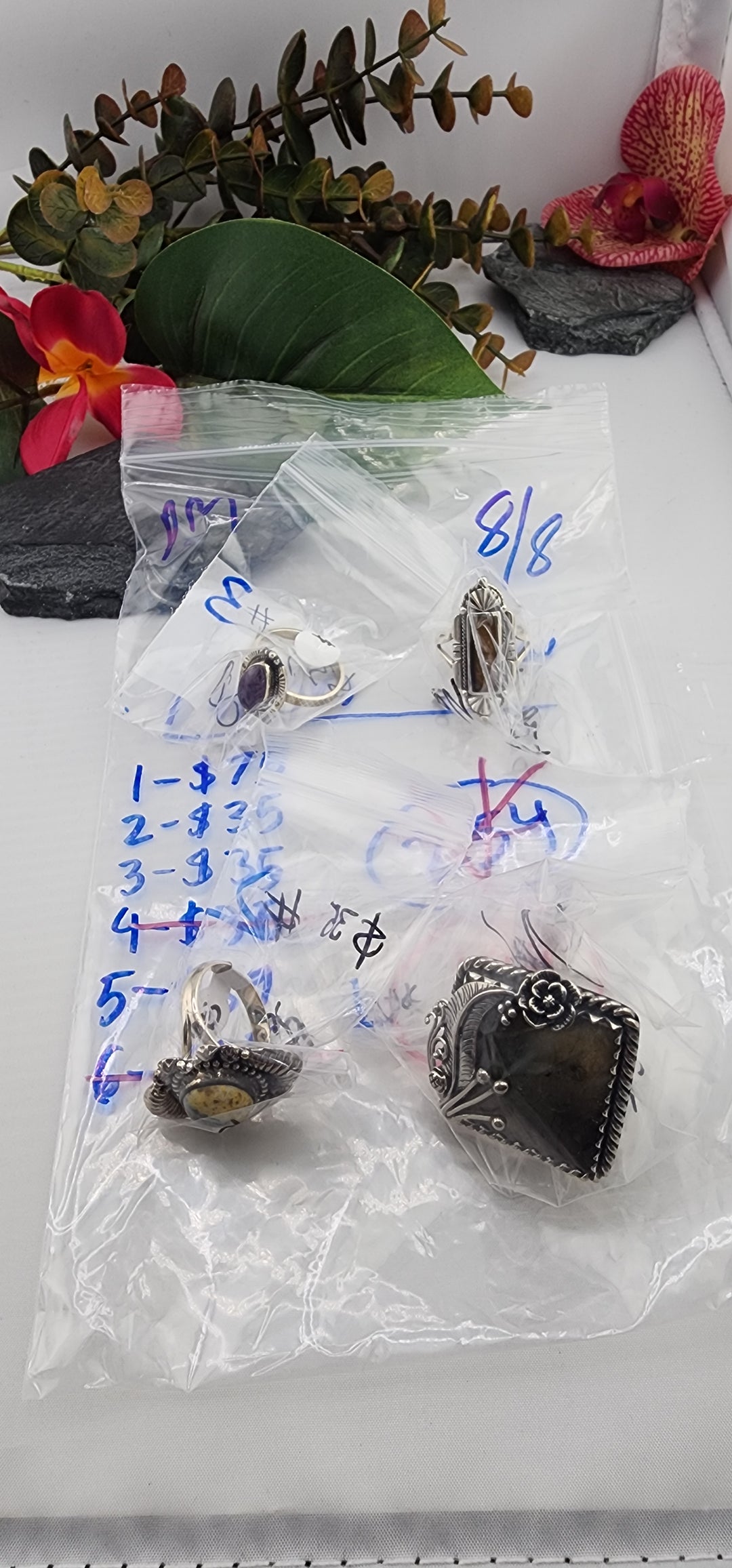PM SHOW 48HR - RESERVED FOR: Noon - 8/8/2025 FL tiktok Live Show - 4 Sterling Silver Items